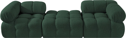 Ames - 3 Piece Boucle Modular Sofa With 1 Backless Seat