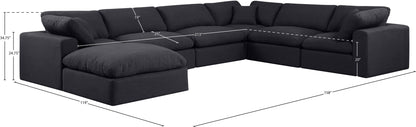 Comfy - 7 Piece Linen Modular Sectional With Chaise