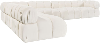 Orin - Velvet 6 Piece Modular L-Shaped Sectional
