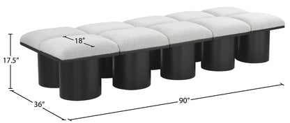 Pavilion - 10 Piece Modular Bench With Black Base