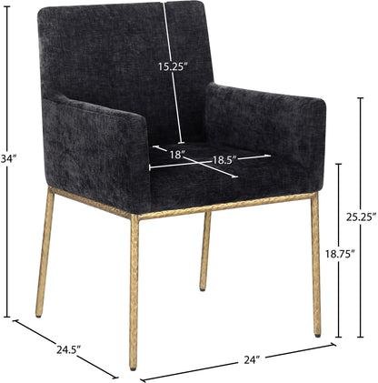 Reeves - Dining Chair With Gold Legs (Set of 2)