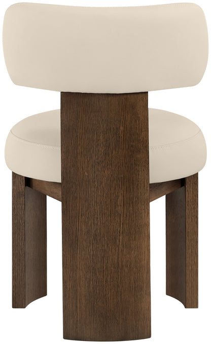 Atelier - Vegan Leather Upholstered Dining Chair (Set of 2) - Painted Brown Frame
