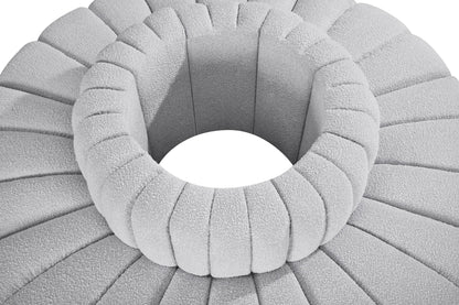 Arc - Boucle Fabric 8 Piece Round Modular Sofa