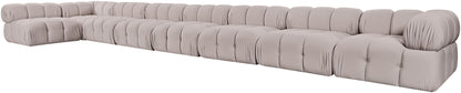 Orin - Velvet Performance Fabric Upholstered 8 Piece L-Shaped Sectional
