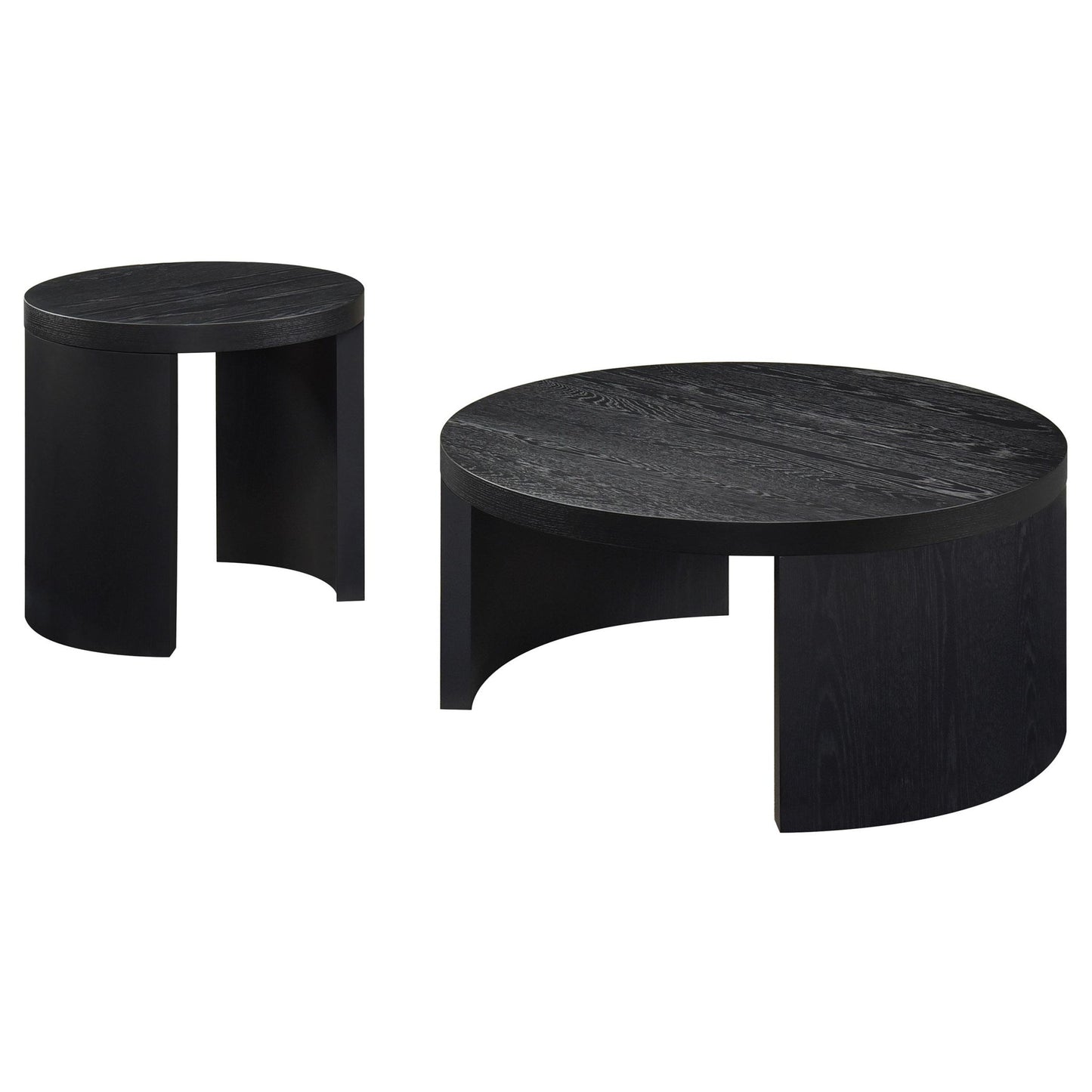 Sweeney 2-piece Coffee and End Occasional Table Set Black