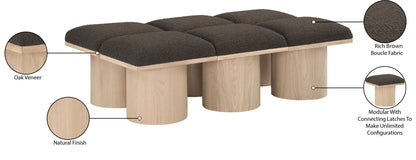 Pavilion - 6 Piece Modular Bench With Natural Base