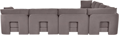 Hammond - Velvet Performance Fabric Upholstered 7 Piece Corner Sectional