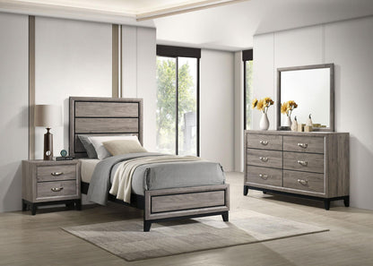 Valen Four-piece Twin Bedroom Set Light Taupe