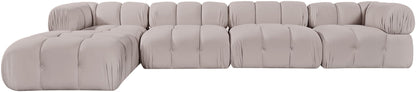 Orin - Fabric Velvet 5 Piece Modular Sectional