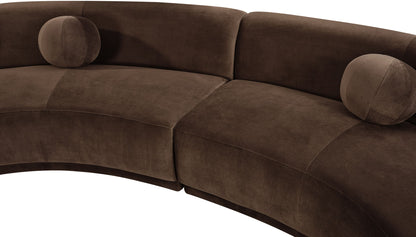 Avra - 189" Velvet Performance Fabric Upholstered Sectional