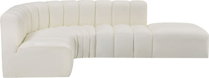Arc - Faux Leather 5 Piece Corner Modular Sofa