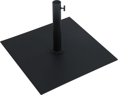 Amalfi - Aluminum Patio Umbrella - Black Base / Light Brown Pole