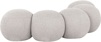 Apollo - Boucle Fabric Bench