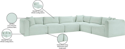 Shaggy - 6 Piece Modular Corner Sectional