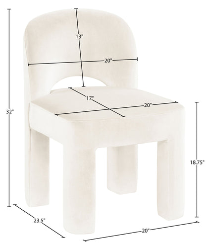 Celine - Velvet Performance Fabric Upholstered Dining Chair (Set of 2)