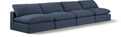 Comfy - Linen Modular Armless Sofa 4 Seats