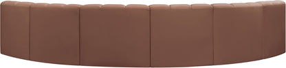 Arc - Faux Leather 6 Piece U-Shaped Modular Sofa
