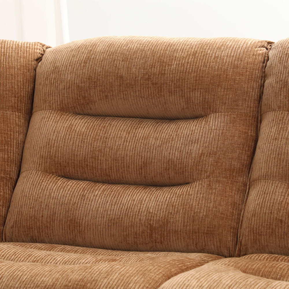 Emmy - Power Motion Sectional Sofa - Orange Chenille