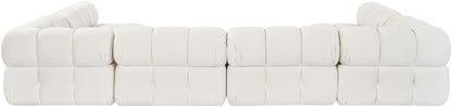 Orin - U-Shaped Velvet 6 Piece Modular Sectional