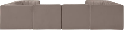 Rummi - Velvet Performance Fabric Upholstered Modular Sectional