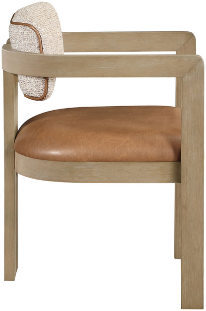 Ravina - Upholstered Dining Chair With Stained Natural Base (Set of 2)