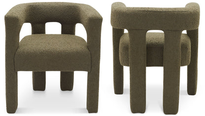 Athena - Boucle Fabric Dining Chair