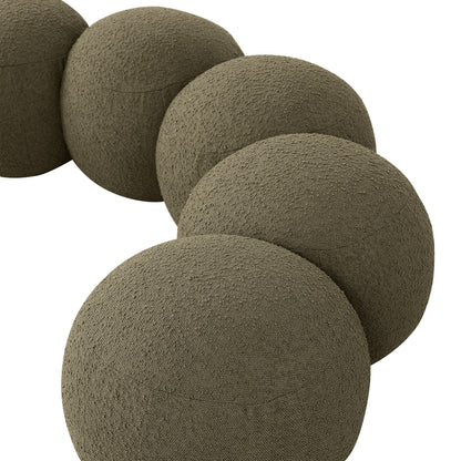 Apollo - Boucle Fabric Bench