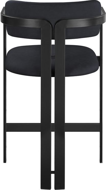 Aurum - Vegan Leather Upholstered Counter Stool With Graphite Black Base