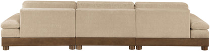 Turin - Chenille Fabric Upholstered Modular Sectional - Beige