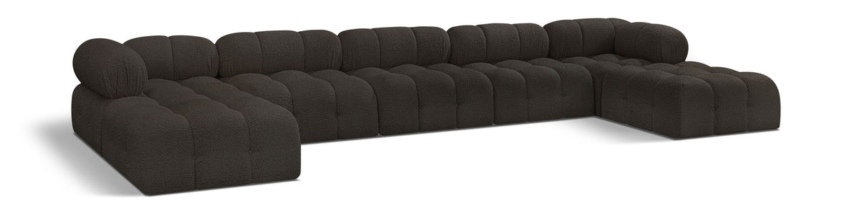 Ames - 7 Piece Fabric Modular U-Shaped Sectional