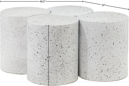 Dimple - 4 Piece Modular Coffee Table - Terazzo Finish