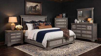Cresswell 5-piece California King Storage Bedroom Set Taupe