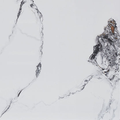 Damita - Ceramic Top Dining Table - White & Black