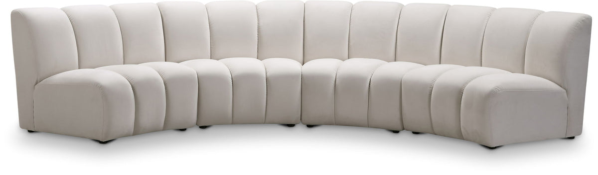Infinity - 4 Piece Velvet Modular Sectional