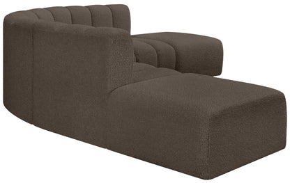 Arc - Boucle Fabric 6 Piece Corner Modular Sofa