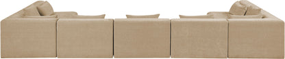 Stellar - 7 Piece Chenille Fabric Upholstered Modular Sectional