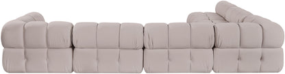 Orin - Velvet 6 Piece Modular L-Shaped Sectional
