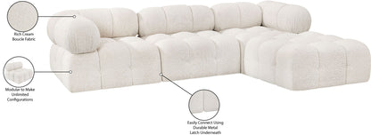 Ames - 4 Piece Fabric Modular Sectional