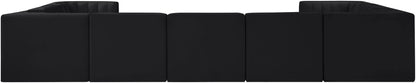 Rummi - Velvet Performance Fabric Upholstered 9 Piece Modular Sectional