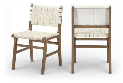 Entwine - Vegan Leather Upholstered Dining Chair - Painted Brown
