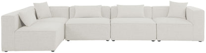 Cube - Linen 5 Piece Modular Sectional