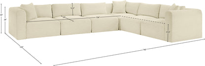 Shaggy - 6 Piece Modular Corner Sectional