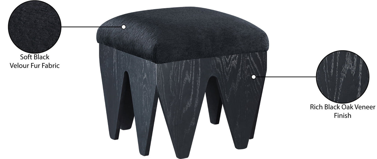 Altair - Fabric Bench - Black Base