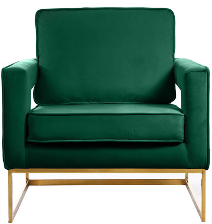 Noah - Accent Chair with Gold Legs