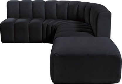 Arc - Velvet 5 Piece Corner Modular Sofa