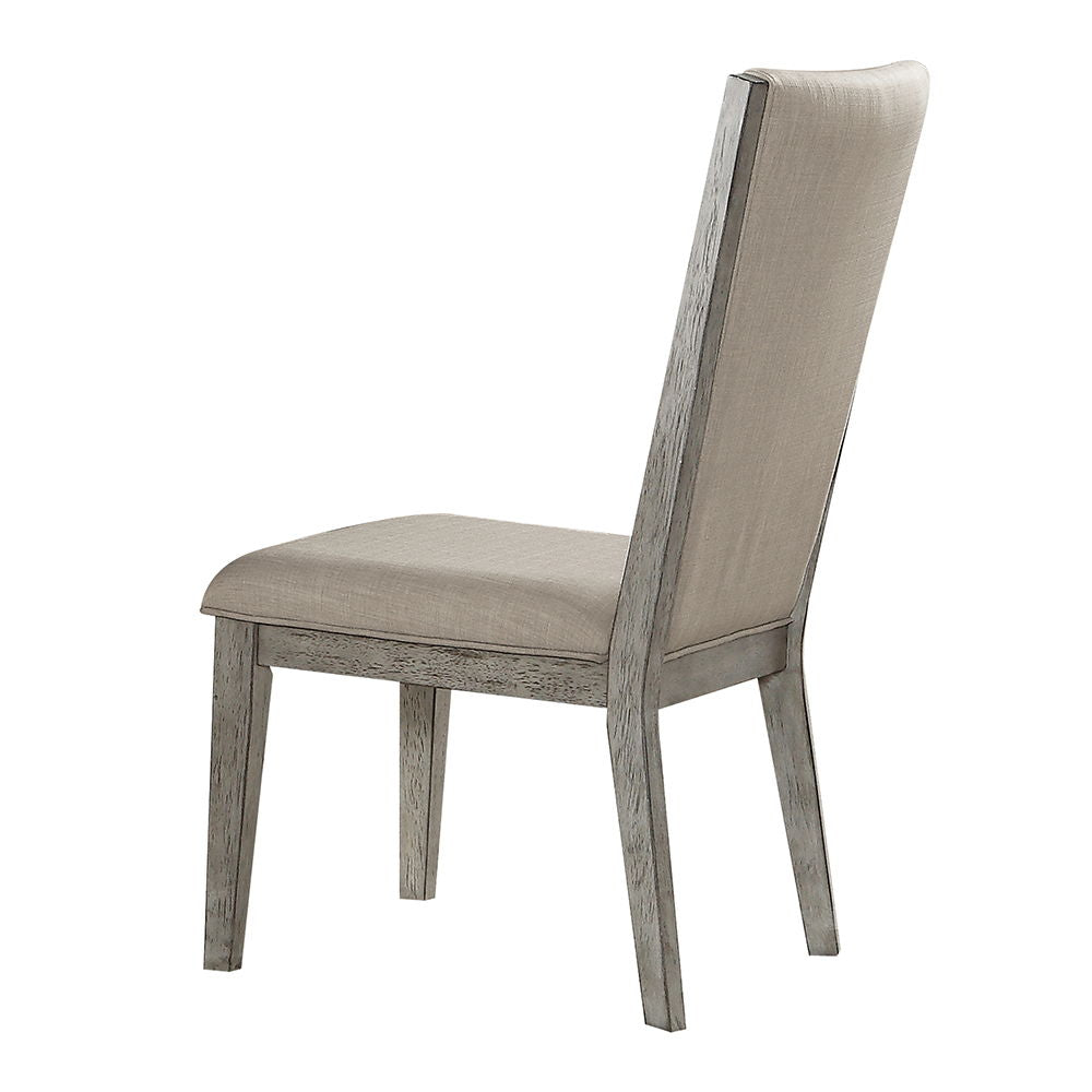 Rocky - Side Chair (Set of 2) - Fabric & Gray Oak