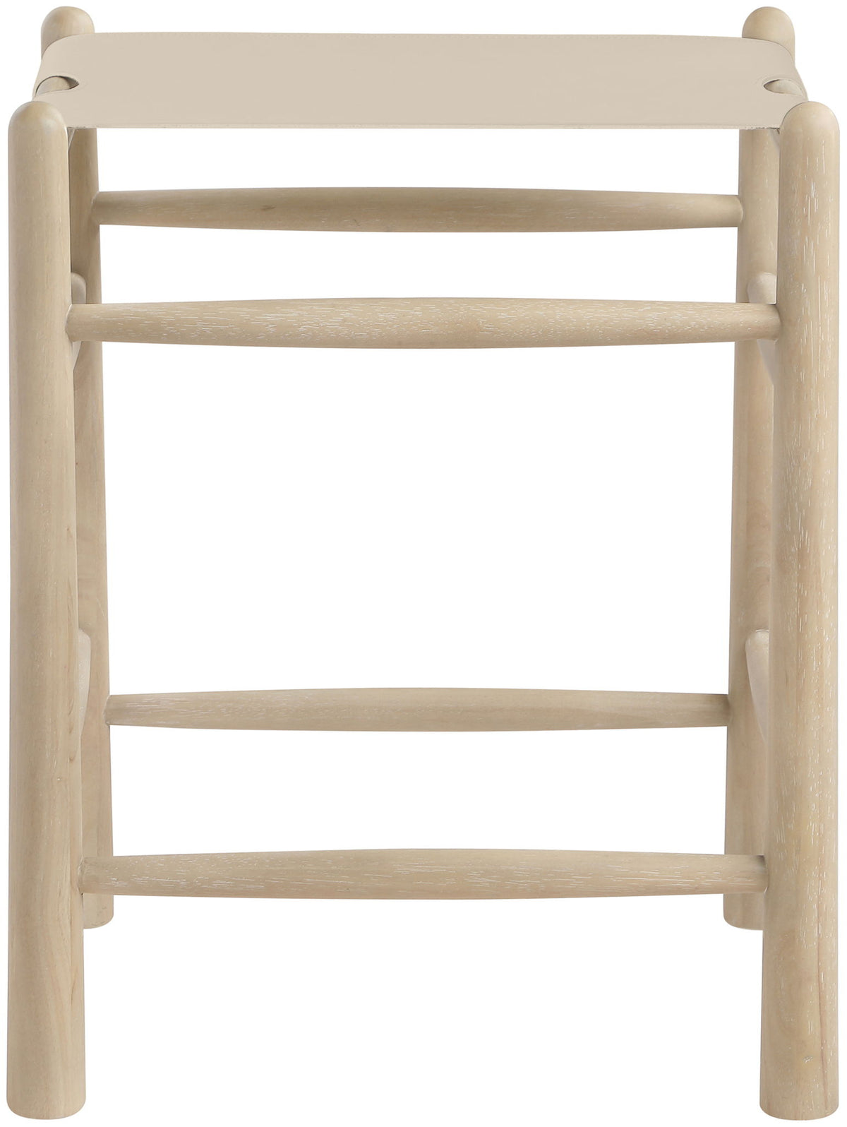 Santos - Backless Counter Stool With Stained Natural Base