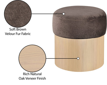 Nimes - Ottoman / Stool With Natural Base