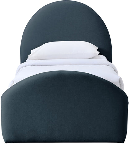 Andaz - Chenille Fabric Upholstered Trundle Bed