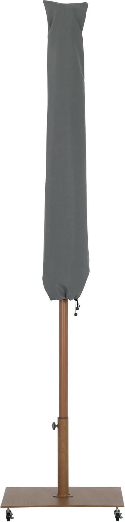 Fiji - Aluminum Patio Umbrella With Square Teak Base